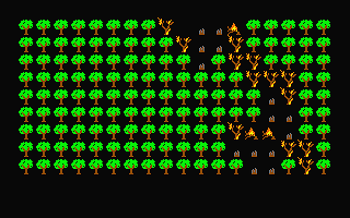 Forest Fire atari screenshot